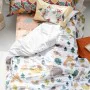 Parure de couette HappyFriday Moshi Moshi Harvestwood Multicouleur Lit 1 persone 2 Pièces de HappyFriday, Couettes et housses...