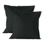 Funda de almohada HappyFriday BASIC Negro 60 x 60 cm (2 Unidades) de HappyFriday, Sábanas y fundas de almohada - Ref: D160887...