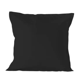 Pillowcase HappyFriday BASIC Black 80 x 80 cm by HappyFriday, Sheets and pillowcases - Ref: D1608876, Price: 13,98 €, Discoun...