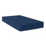 Sábana Bajera Ajustable HappyFriday Basic Azul marino 90 x 200 x 32 cm de HappyFriday, Sábanas y fundas de almohada - Ref: D1...