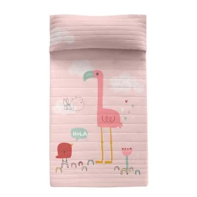 Steppdecke HappyFriday Moshi Moshi Bunt 180 x 260 cm Rosa Flamingo von HappyFriday, Tagesdecken - Ref: D1608918, Preis: 62,64...