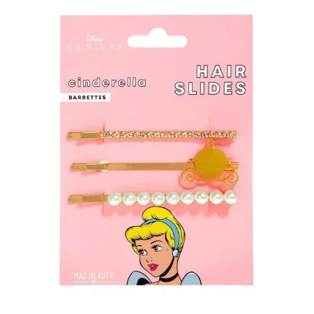 Pince Mad Beauty DIsney Princess Cinderella Doré (3 pcs) de Mad Beauty, Piques et épingles à cheveux - Réf : S4513477, Prix :...