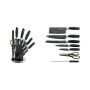 Set of Kitchen Knives and Stand Royalty Line Black 15 x 15 x 35 cm by Royalty Line, Kitchen Knife Sets - Ref: D0600233, Price...