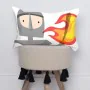 Housse de coussin HappyFriday Mr Fox Knight Multicouleur 50 x 30 cm de HappyFriday, Housses de coussin - Réf : D1614037, Prix...