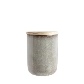 Jar Atlantica Grano Grey China crockery 375 ml 8 x 10 x 8 cm by Atlantica, Food storage - Ref: D1616012, Price: 78,09 €, Disc...