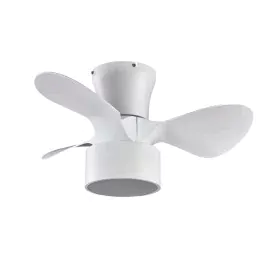 Ventilador de Techo con Luz Romimex Blanco de Romimex, Ventiladores de techo con lámpara - Ref: D1616155, Precio: 92,72 €, De...