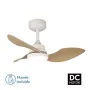 Ventilador de Teto com Luz Romimex Branco Natural de Romimex, Ventoinhas de teto com candeeiro - Ref: D1616156, Preço: 111,71...