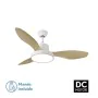 Ventilador de Teto com Luz Romimex Branco Natural de Romimex, Ventoinhas de teto com candeeiro - Ref: D1616192, Preço: 162,94...