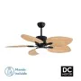 Ceiling Fan with Light Romimex Black Natural by Romimex, Ceiling Fans with Lamp - Ref: D1616197, Price: 239,86 €, Discount: %