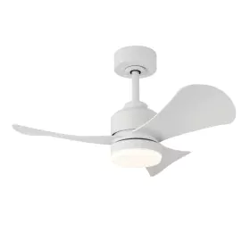 Ventilador de Techo con Luz Romimex Blanco de Romimex, Ventiladores de techo con lámpara - Ref: D1616202, Precio: 148,91 €, D...