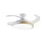 Ventilateur de Plafond avec Lumière Romimex Blanc Naturel de Romimex, Ventilateurs de plafond avec lampe intégrée - Réf : D16...