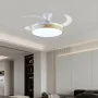 Ventilatore da Soffitto con Luce Romimex Bianco Naturale di Romimex, Ventilatori da soffitto con lampada - Rif: D1616504, Pre...