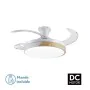 Ventilador de Teto com Luz Romimex Branco Natural de Romimex, Ventoinhas de teto com candeeiro - Ref: D1616504, Preço: 108,00...