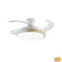 Ventilador de Teto com Luz Romimex Branco Natural de Romimex, Ventoinhas de teto com candeeiro - Ref: D1616504, Preço: 108,00...