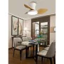 Ceiling Fan with Light Romimex White Natural by Romimex, Ceiling Fans with Lamp - Ref: D1616540, Price: 107,23 €, Discount: %