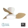 Ventilateur de Plafond avec Lumière Romimex Blanc Naturel de Romimex, Ventilateurs de plafond avec lampe intégrée - Réf : D16...