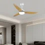 Ventilateur de Plafond avec Lumière Romimex Blanc Naturel de Romimex, Ventilateurs de plafond avec lampe intégrée - Réf : D16...