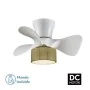 Ventilador de Teto com Luz Romimex Branco Natural de Romimex, Ventoinhas de teto com candeeiro - Ref: D1616542, Preço: 93,01 ...