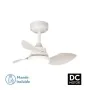 Ventilador de Teto com Luz Romimex Branco Cinzento de Romimex, Ventoinhas de teto com candeeiro - Ref: D1616543, Preço: 111,2...