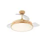 Ventilador de Teto com Luz Romimex Branco Natural de Romimex, Ventoinhas de teto com candeeiro - Ref: D1616617, Preço: 158,76...