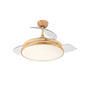 Ceiling Fan with Light Romimex White Natural by Romimex, Ceiling Fans with Lamp - Ref: D1616617, Price: 158,76 €, Discount: %