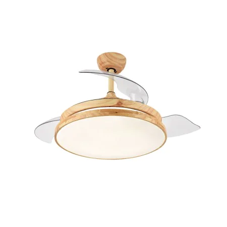 Ceiling Fan with Light Romimex White Natural by Romimex, Ceiling Fans with Lamp - Ref: D1616617, Price: 179,09 €, Discount: %