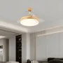 Ventilateur de Plafond avec Lumière Romimex Blanc Naturel de Romimex, Ventilateurs de plafond avec lampe intégrée - Réf : D16...