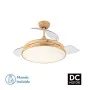 Ventilatore da Soffitto con Luce Romimex Bianco Naturale di Romimex, Ventilatori da soffitto con lampada - Rif: D1616617, Pre...