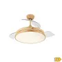 Ventilateur de Plafond avec Lumière Romimex Blanc Naturel de Romimex, Ventilateurs de plafond avec lampe intégrée - Réf : D16...