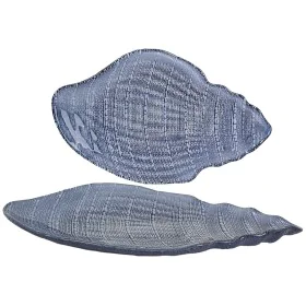 Valet Tray Romimex Blue Glass Snail 41 x 5 x 26 cm by Romimex, Trays - Ref: D1617190, Price: 31,54 €, Discount: %