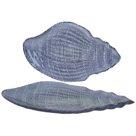 Valet Tray Romimex Blue Glass Snail 41 x 5 x 26 cm by Romimex, Trays - Ref: D1617190, Price: 33,63 €, Discount: %