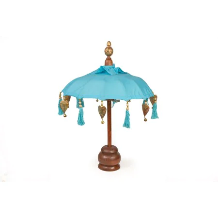 Decorative umbrella Romimex Turquoise 35 x 60 x 35 cm by Romimex, Parasols - Ref: D1617258, Price: 80,94 €, Discount: %