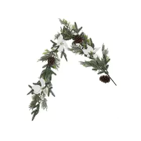 Christmas garland Romimex White Brown Green Polyethylene Flowers 20 x 150 x 20 cm by Romimex, Christmas - Ref: D1617576, Pric...