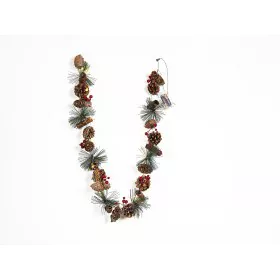 Christmas garland Romimex Brown Green Polyethylene Pine cone 5 x 120 x 5 cm Lights Yes by Romimex, Christmas - Ref: D1617593,...