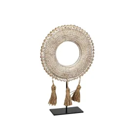 Decorative Figure Romimex Beige Natural 6 x 33 x 21 cm Disco by Romimex, Ornaments - Ref: D1617806, Price: 28,37 €, Discount: %