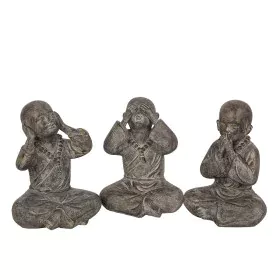 Conjunto de Figuras Romimex Cinzento Monge 17 x 22 x 15 cm 3 Peças de Romimex, Adornos - Ref: D1618127, Preço: 75,55 €, Desco...