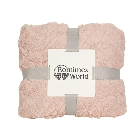 Coperta Romimex Rosa 180 x 200 x 2 cm Velluto di Romimex, Coperte e copriletti - Rif: D1619055, Prezzo: 43,83 €, Sconto: %