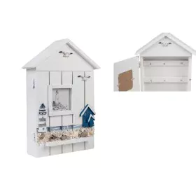 Key cupboard Romimex White 20 x 31 x 7 cm Small house by Romimex, Key Cabinets - Ref: D1619376, Price: 11,70 €, Discount: %