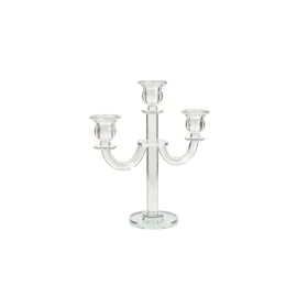 Candelabro Romimex Transparente Vidrio 21 x 26 x 9 cm de Romimex, Candelabros y portavelas - Ref: D1619406, Precio: 25,48 €, ...