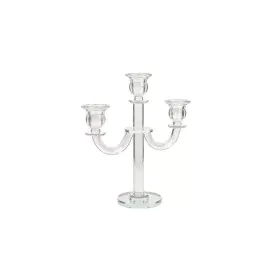 Candelabro Romimex Trasparente Vetro 21 x 26 x 9 cm di Romimex, Candelieri e portacandele - Rif: D1619406, Prezzo: 27,21 €, S...