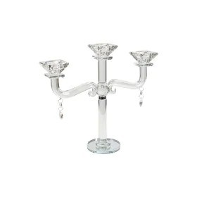 Candelabro Romimex Trasparente Vetro 27 x 28 x 9 cm di Romimex, Candelieri e portacandele - Rif: D1619410, Prezzo: 34,39 €, S...