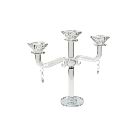 Candelabro Romimex Transparente Vidrio 27 x 28 x 9 cm de Romimex, Candelabros y portavelas - Ref: D1619410, Precio: 37,47 €, ...