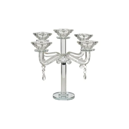 Candelabro Romimex Trasparente Vetro 23 x 28 x 23 cm di Romimex, Candelieri e portacandele - Rif: D1619411, Prezzo: 50,12 €, ...