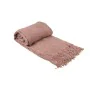 Manta Romimex Rosa Con flecos 130 x 200 x 1 cm de Romimex, Mantas y colchas - Ref: D1619426, Precio: 38,32 €, Descuento: %