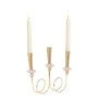 Candelabro Romimex Dorado Metal Vidrio Nudo 26 x 10 x 27 cm de Romimex, Candelabros y portavelas - Ref: D1628867, Precio: 42,...