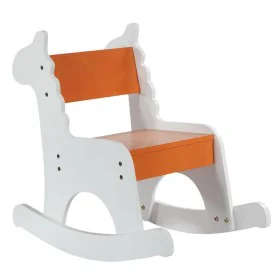 Cadeira de balanço Alexandra House Living Branco Laranja Madeira MDF 33 x 55 x 51,5 cm Infantil Girafa de Alexandra House Liv...