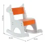 Silla mecedora Alexandra House Living Blanco Naranja Madera MDF 33 x 55 x 51,5 cm Infantil Jirafa de Alexandra House Living, ...