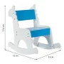 Cadeira de balanço Alexandra House Living Azul Branco Madeira MDF 33 x 55 x 51,5 cm Infantil Girafa de Alexandra House Living...