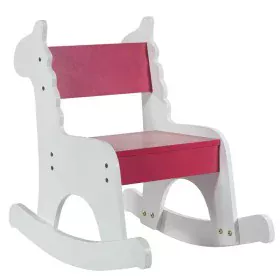 Rocking chair Alexandra House Living White Red MDF Wood 33 x 55 x 51,5 cm Children's Giraffe by Alexandra House Living, Chair...