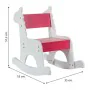 Cadeira de balanço Alexandra House Living Branco Vermelho Madeira MDF 33 x 55 x 51,5 cm Infantil Girafa de Alexandra House Li...